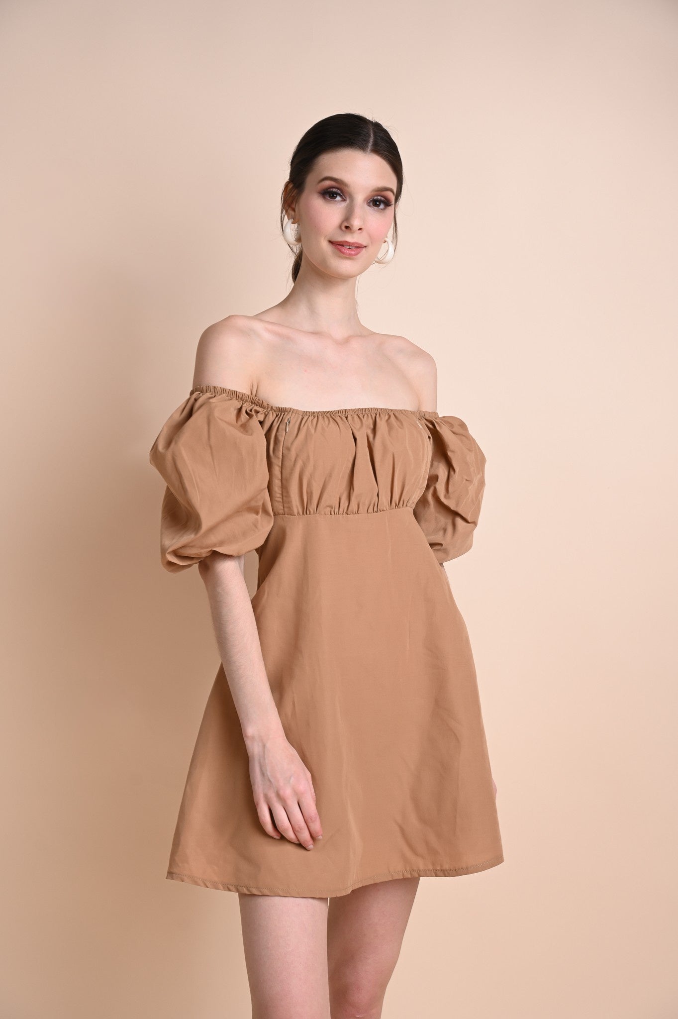 Khaki: Quanessa Mini Dress