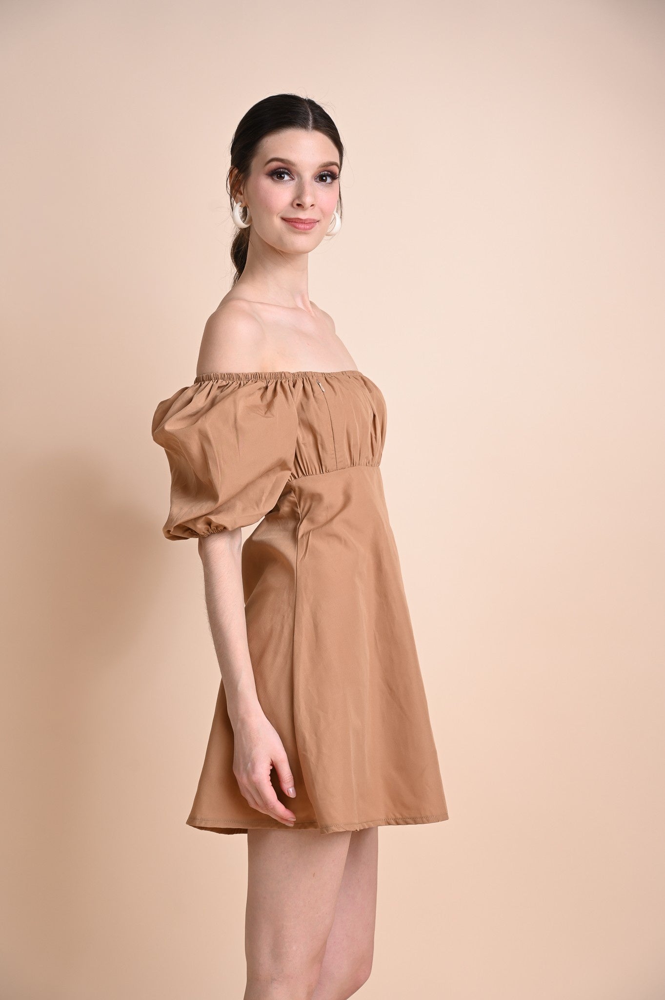 Khaki: Quanessa Mini Dress