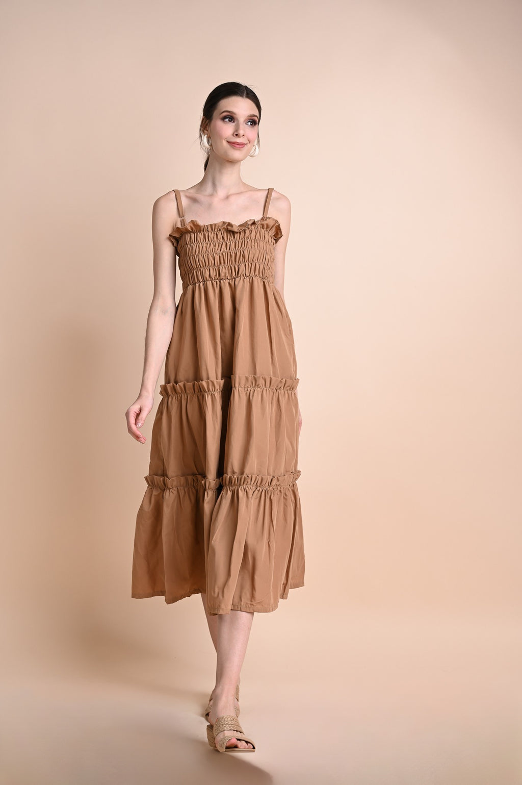 Khaki: Quinlan Summer Dress