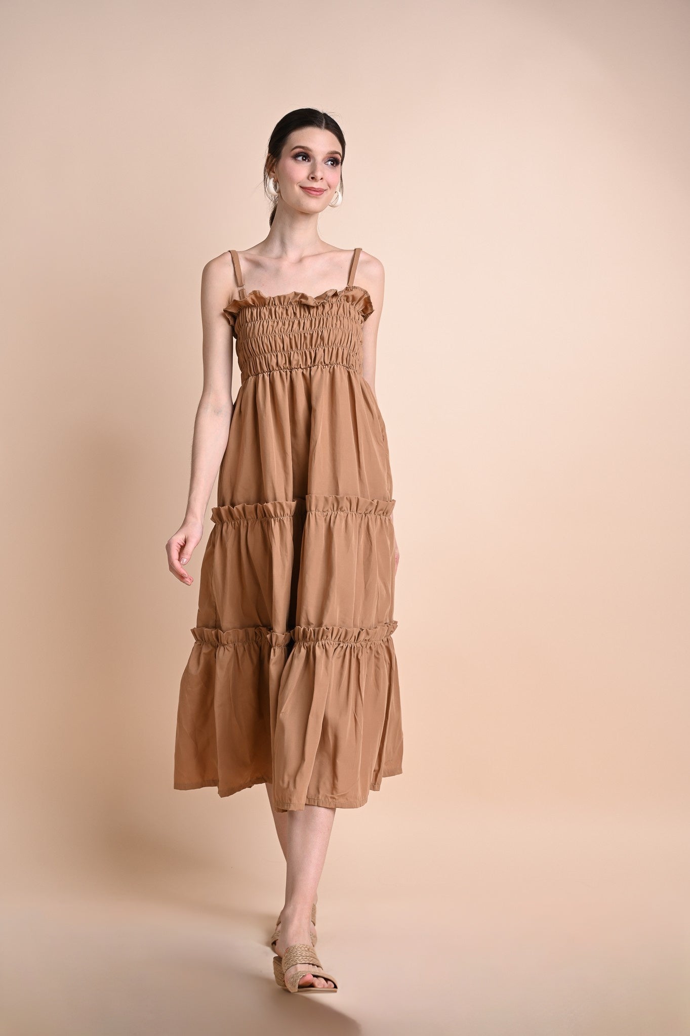 Khaki: Quinlan Summer Dress