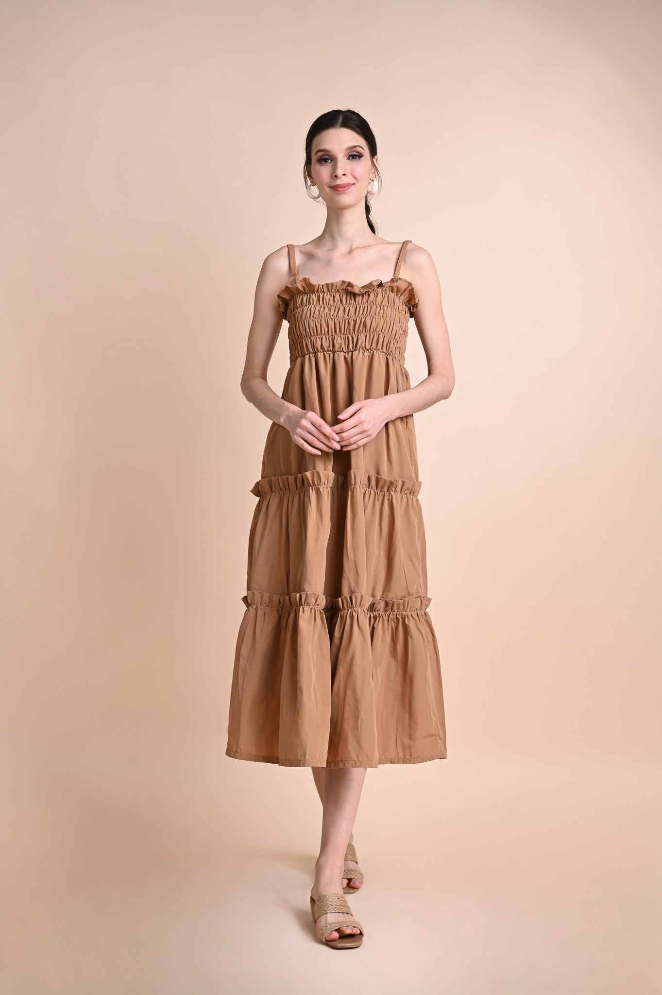 Khaki: Quinlan Summer Dress