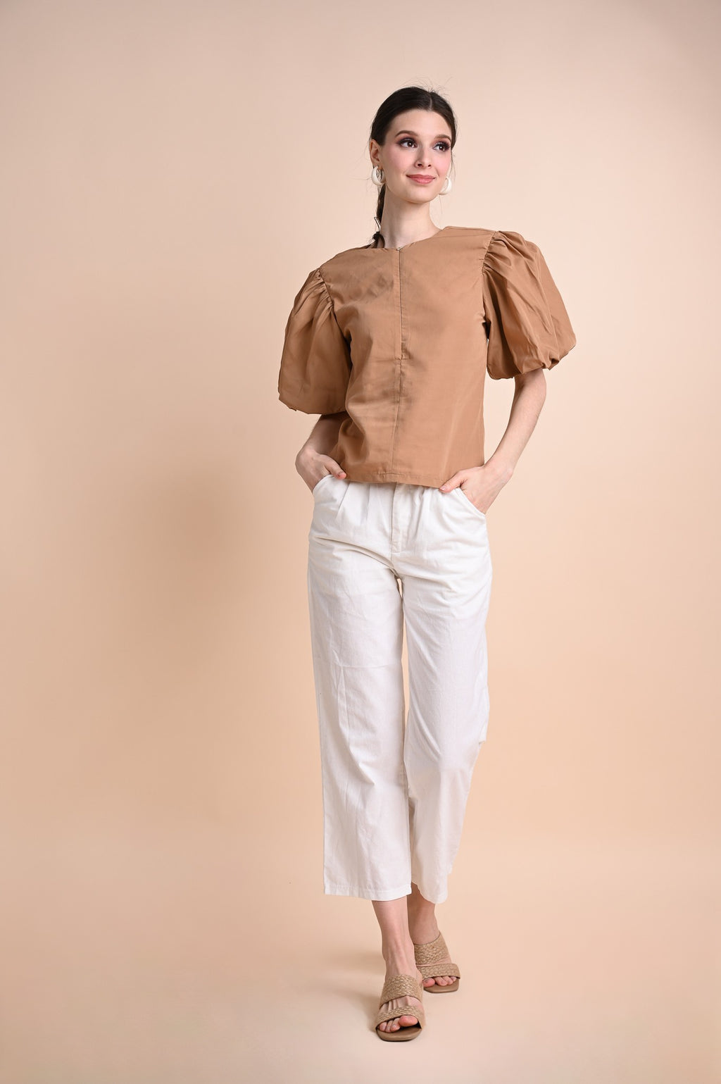 Khaki: Qiang Top