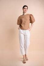 Khaki: Qiang Top