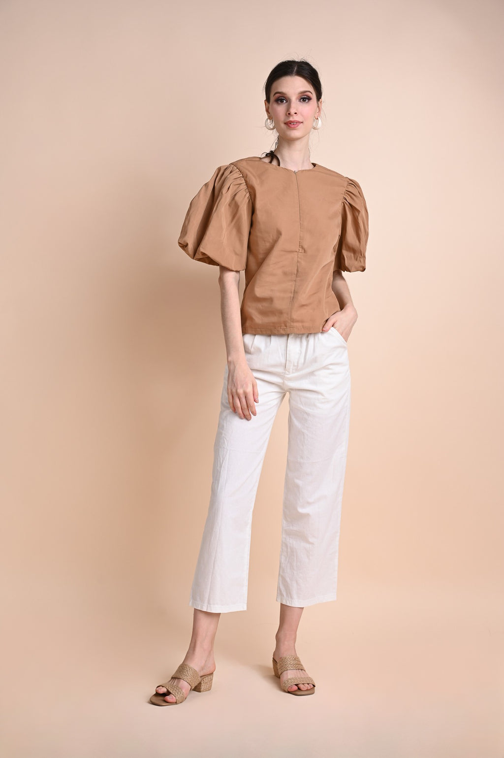 Khaki: Qiang Top