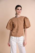 Khaki: Qiang Top