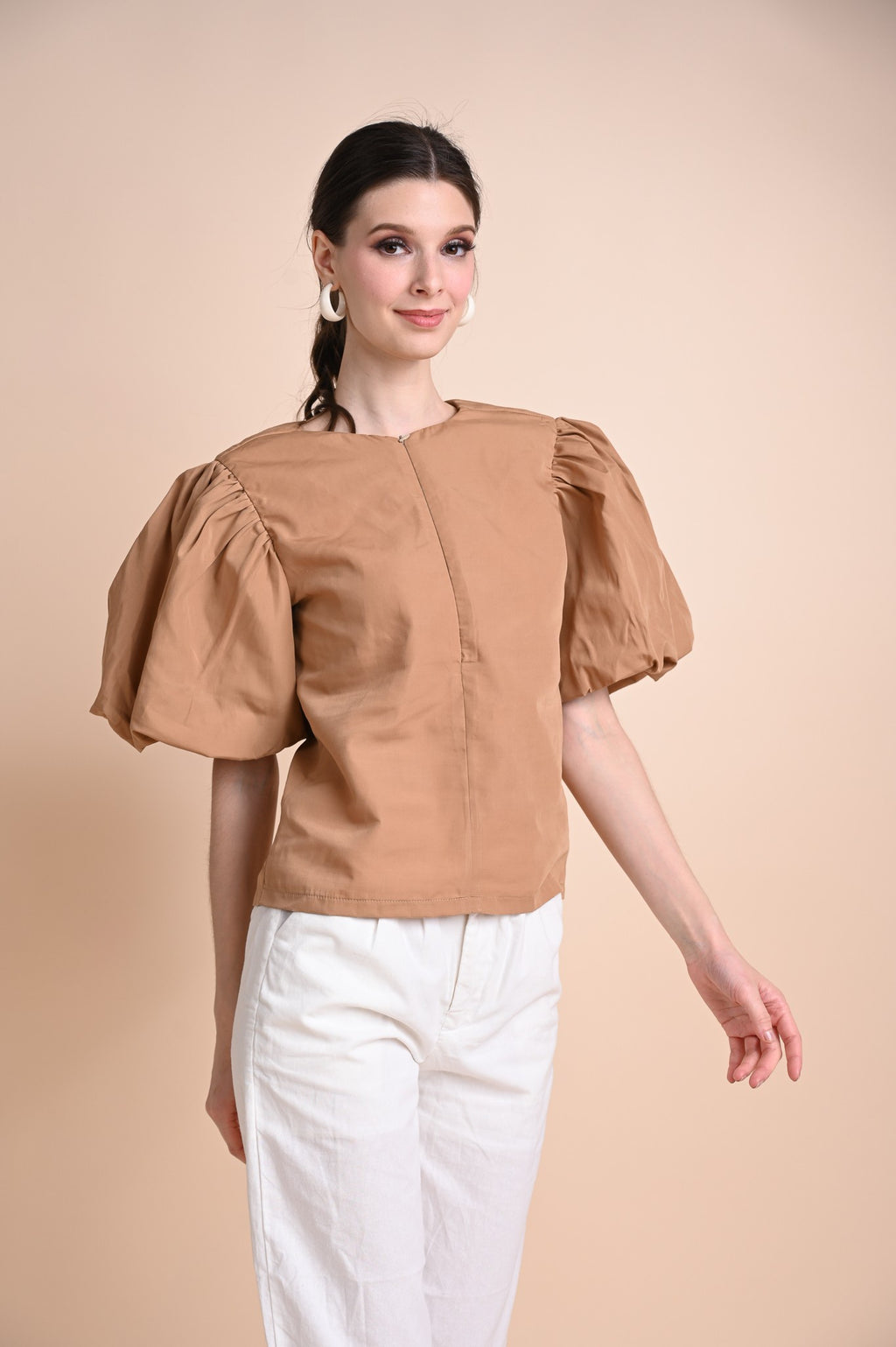 Khaki: Qiang Top