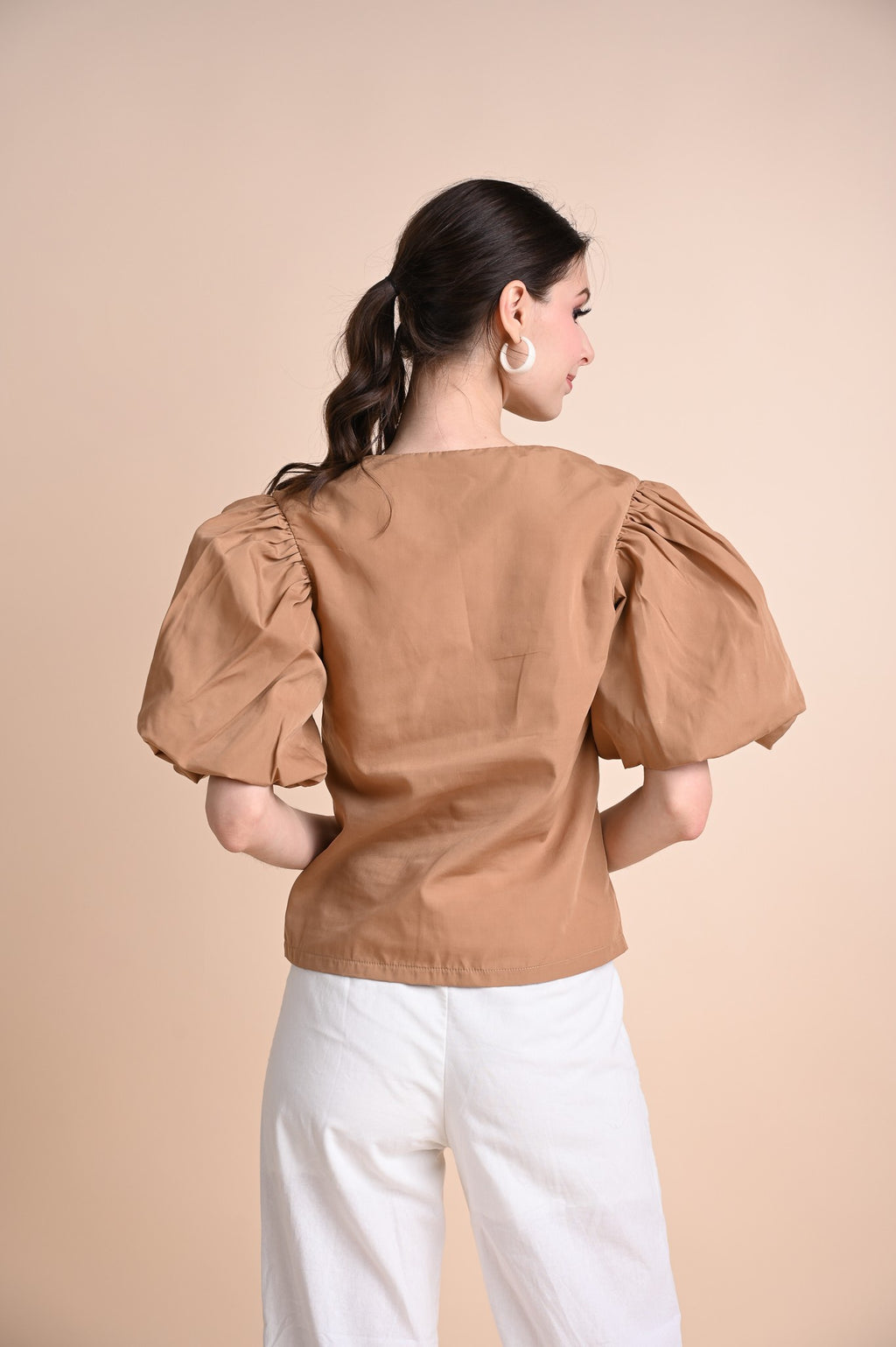Khaki: Qiang Top
