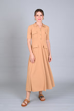 Ribbed Comfort: Alanna Multi-Pocket Dress