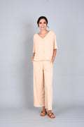 Ribbed Comfort: Freda Top and Pants Set
