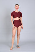 Swim 2: Cordelia Two-Piece High-Waist Swimsuit