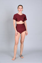 Swim 2: Cordelia Two-Piece High-Waist Swimsuit