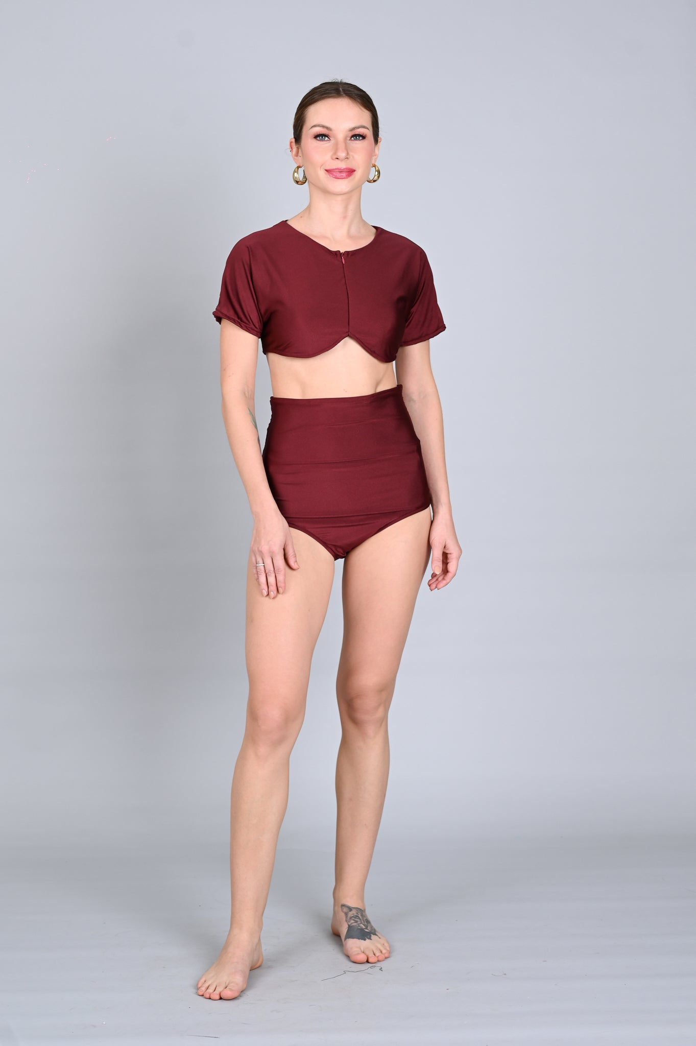 Swim 2: Cordelia Two-Piece High-Waist Swimsuit
