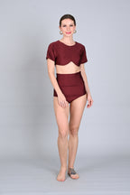 Swim 2: Cordelia Two-Piece High-Waist Swimsuit