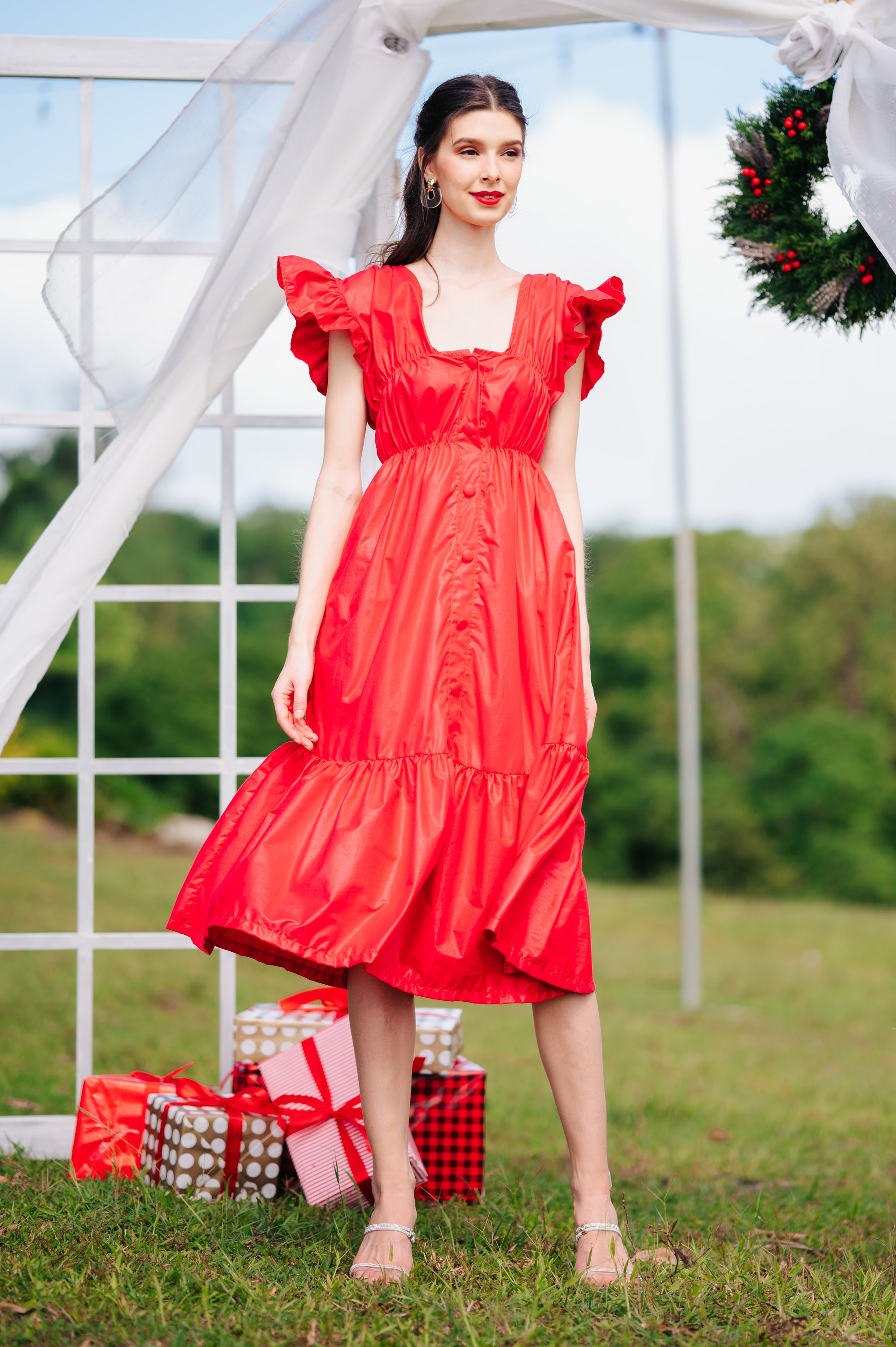 Jenny Premium Breastfeeding Dress: Jillian Tiered Dress