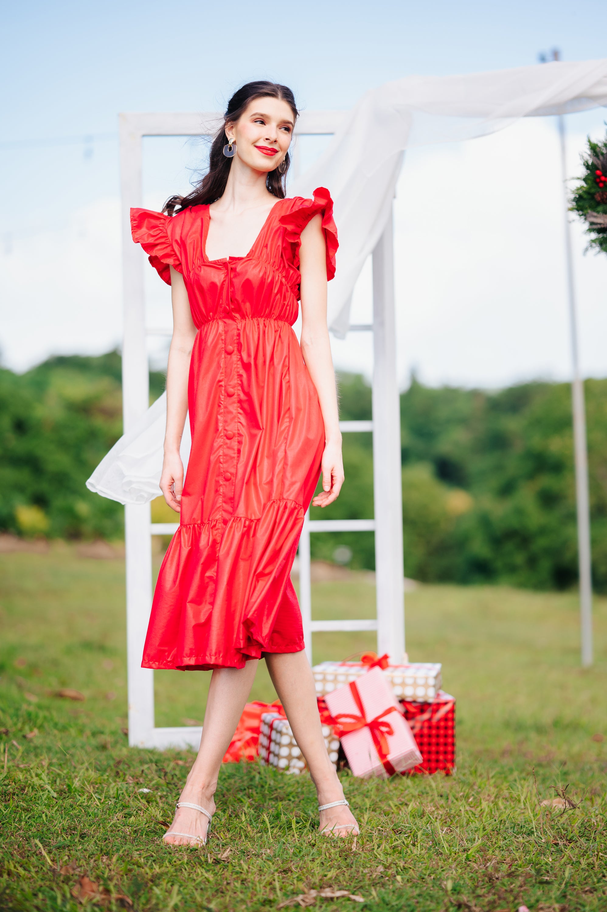 Jenny Premium Breastfeeding Dress: Jillian Tiered Dress