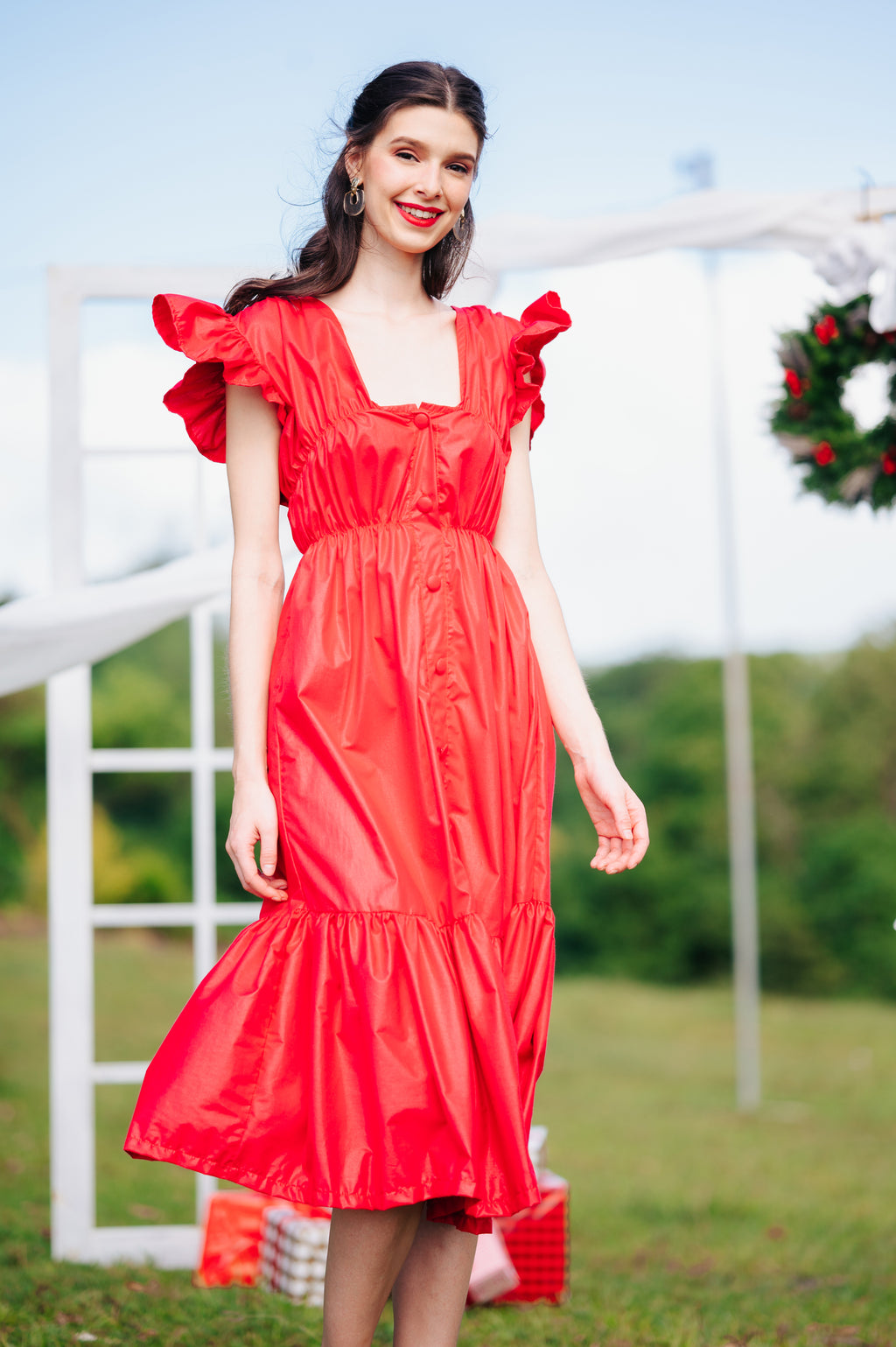 Jenny Premium Breastfeeding Dress: Jillian Tiered Dress