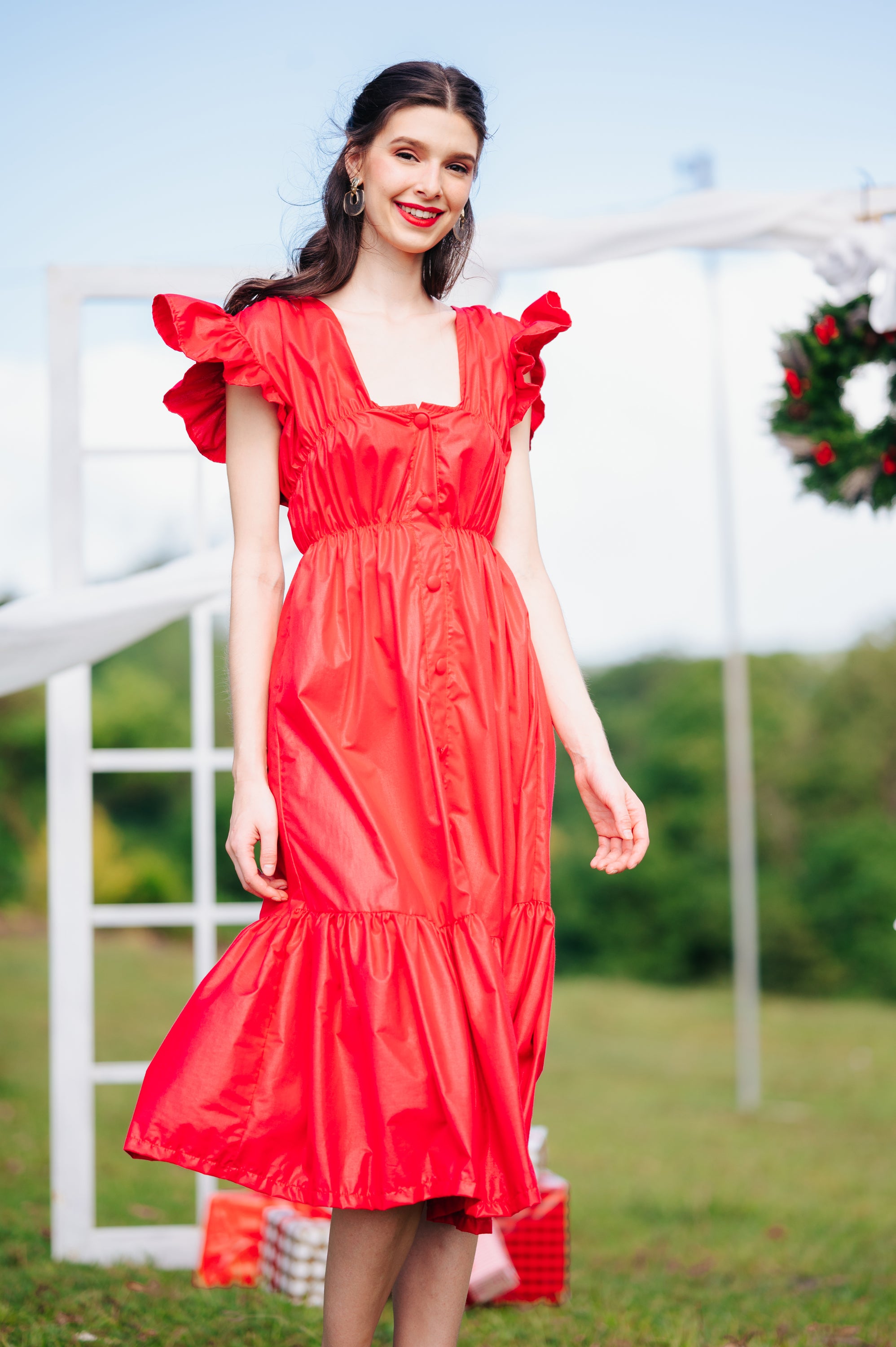 Jenny Premium Breastfeeding Dress: Jillian Tiered Dress