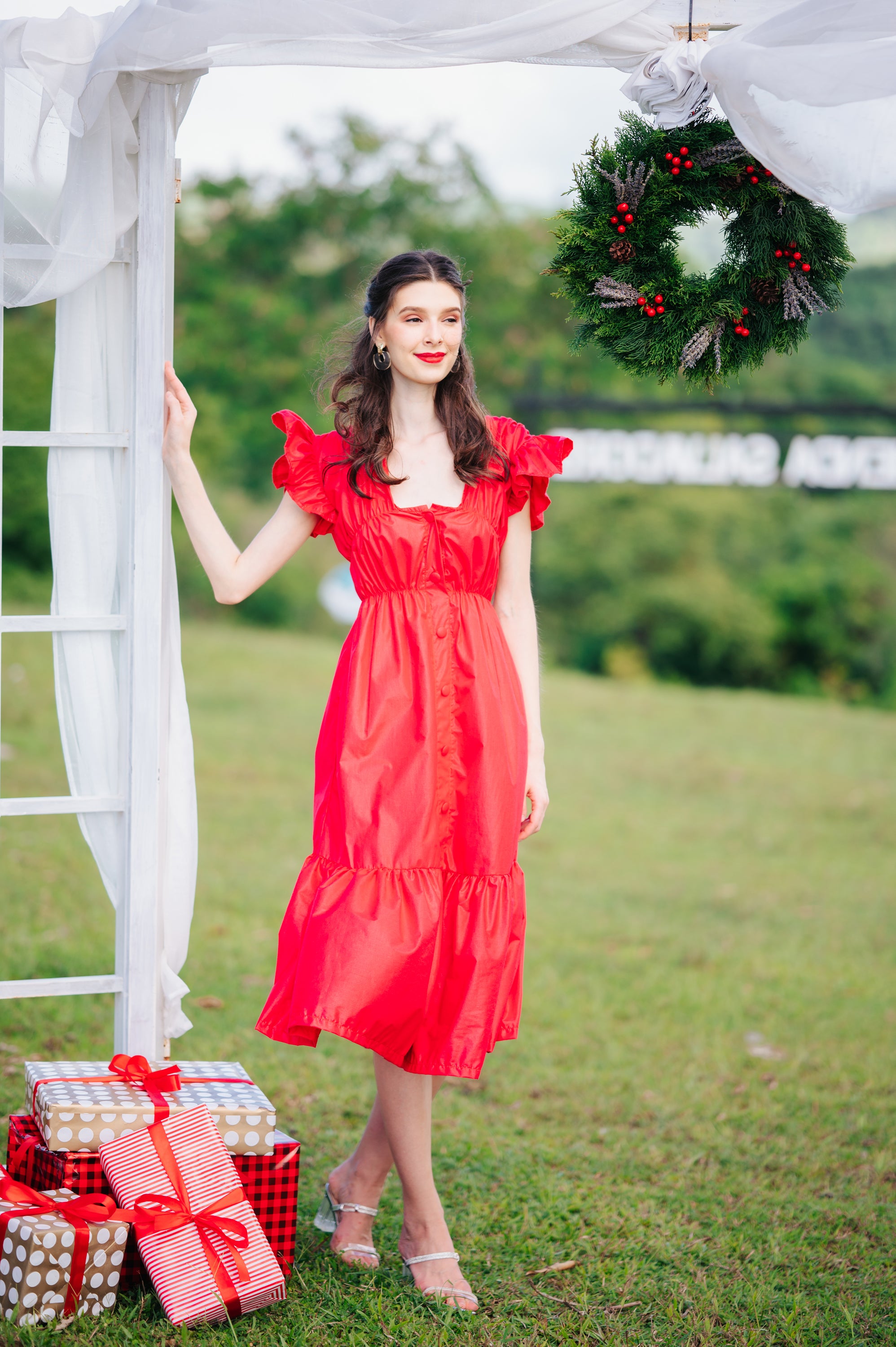 Jenny Premium Breastfeeding Dress: Jillian Tiered Dress