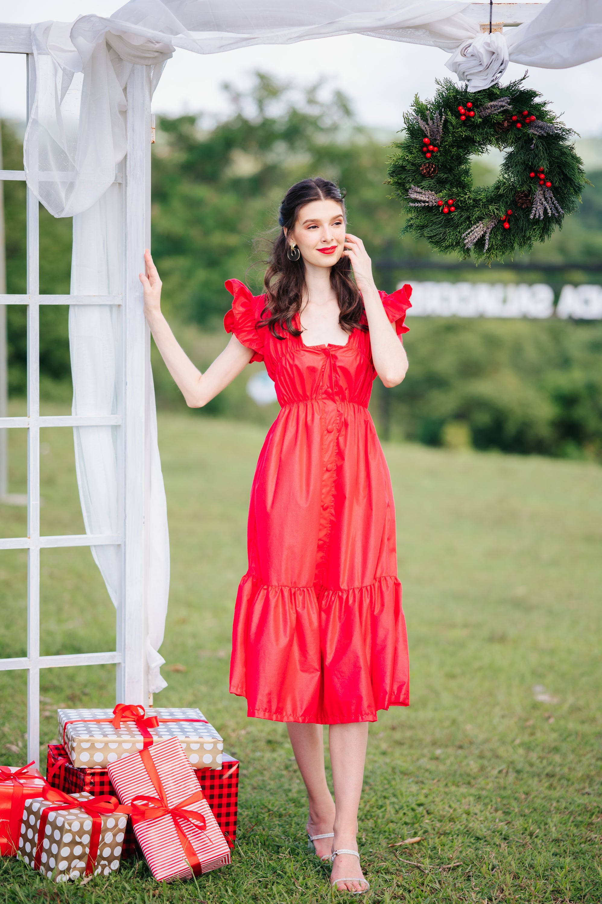 Jenny Premium Breastfeeding Dress: Jillian Tiered Dress