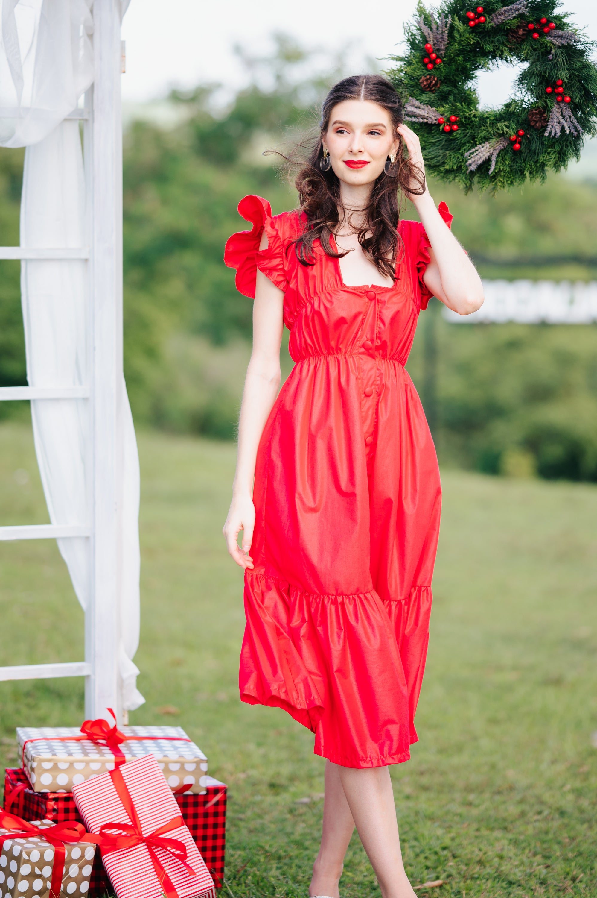 Jenny Premium Breastfeeding Dress: Jillian Tiered Dress