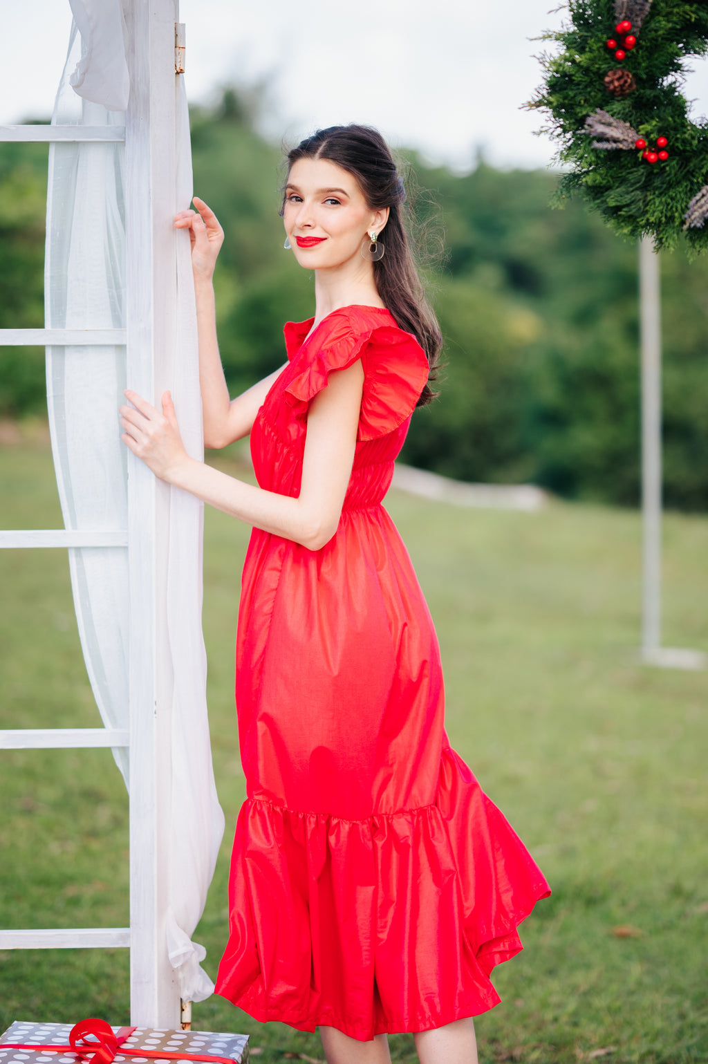 Jenny Premium Breastfeeding Dress: Jillian Tiered Dress