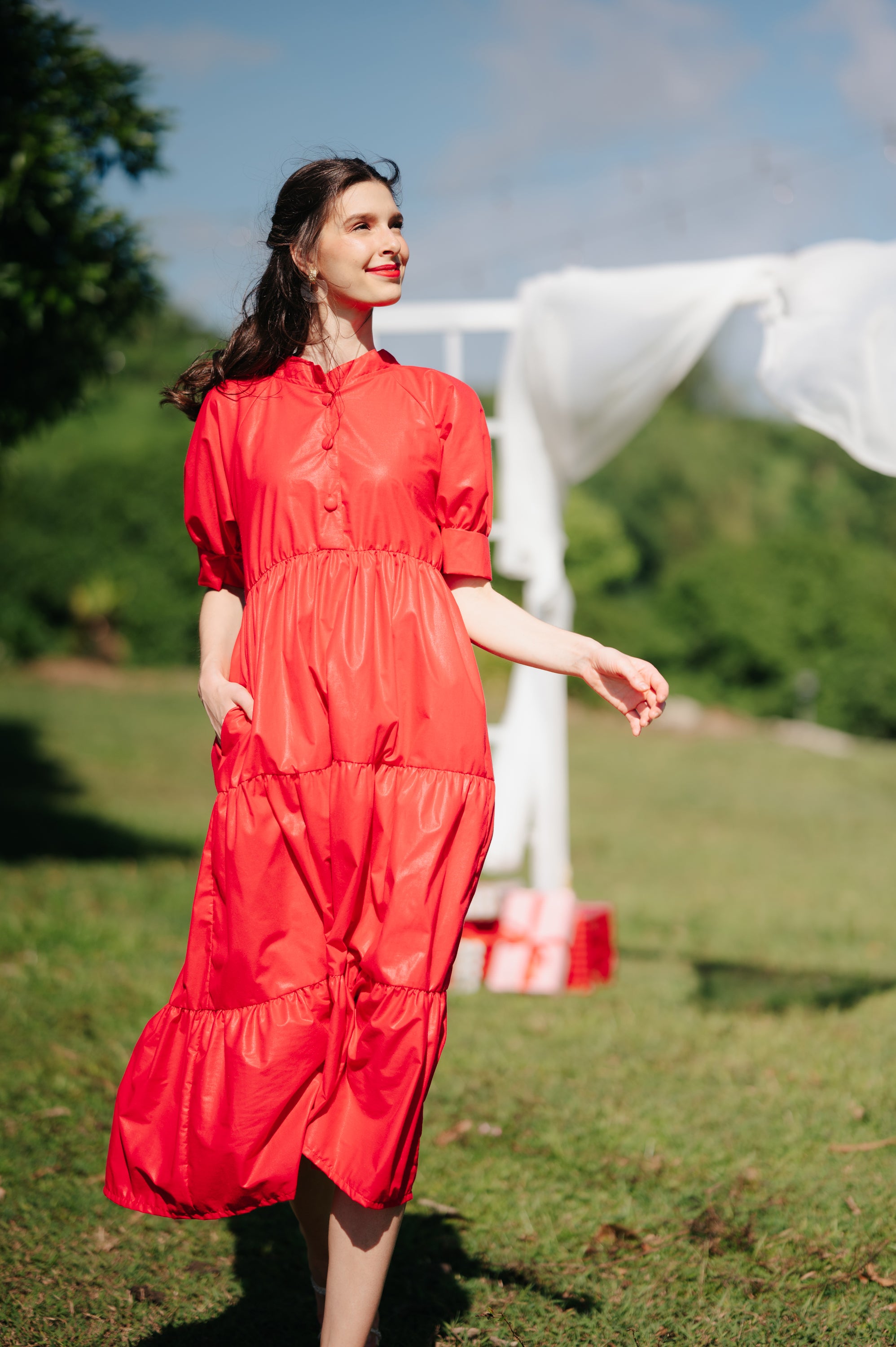 Jenny Premium Breastfeeding Dress: Julia Tiered Dress