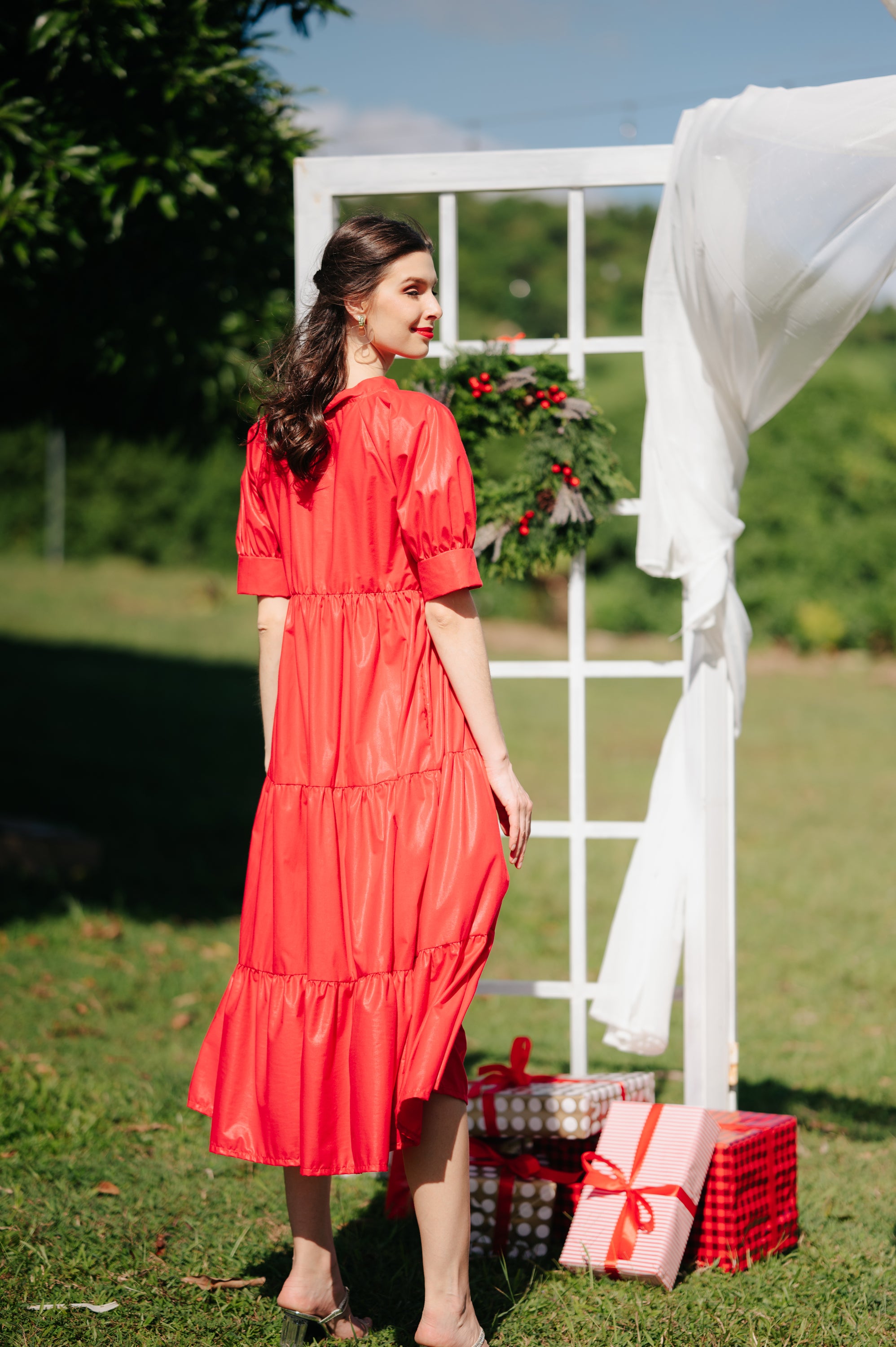 Jenny Premium Breastfeeding Dress: Julia Tiered Dress