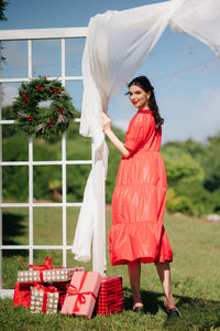 Jenny Premium Breastfeeding Dress: Julia Tiered Dress