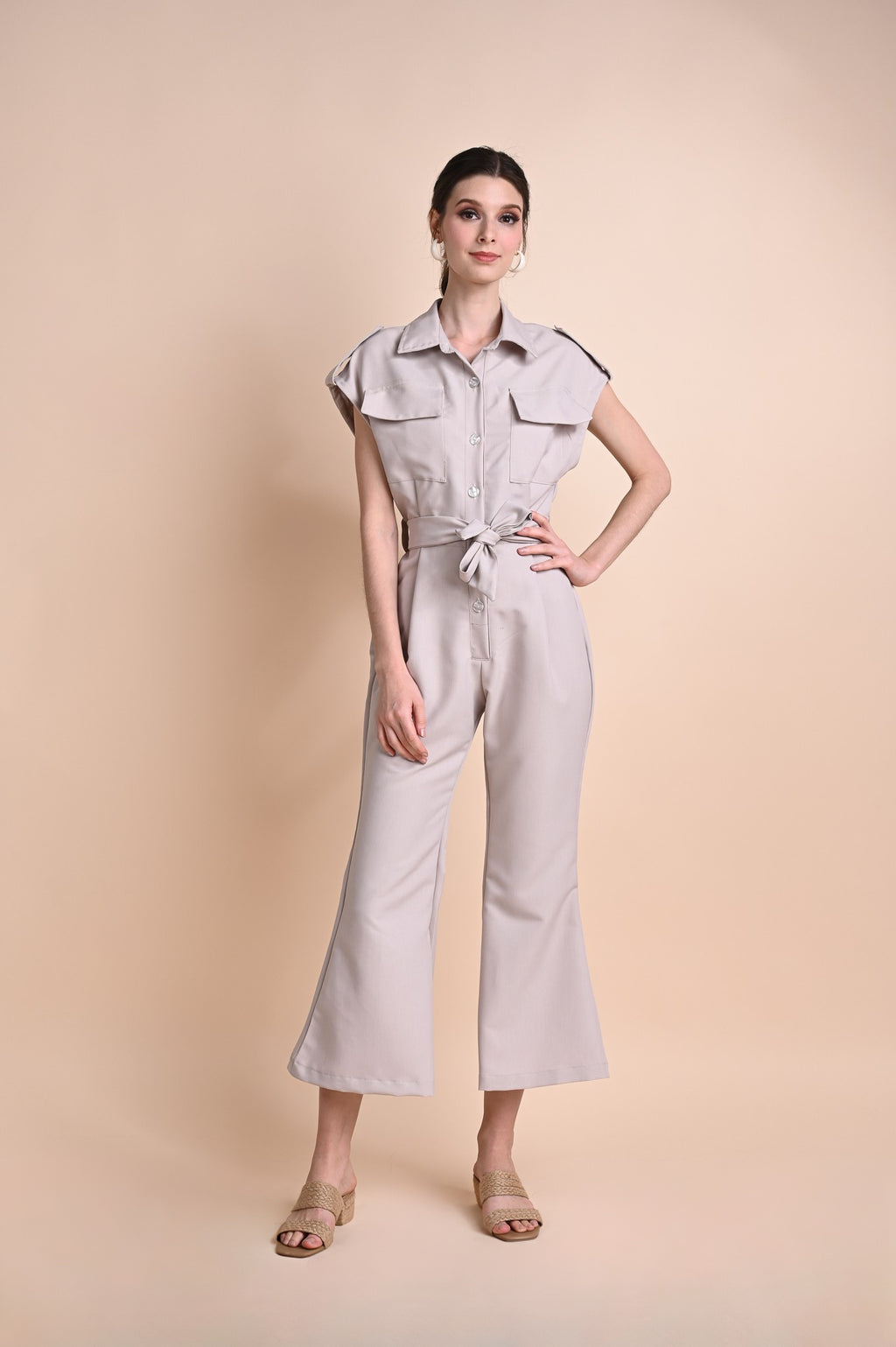 Neutral Jumpsuits: Genevieve