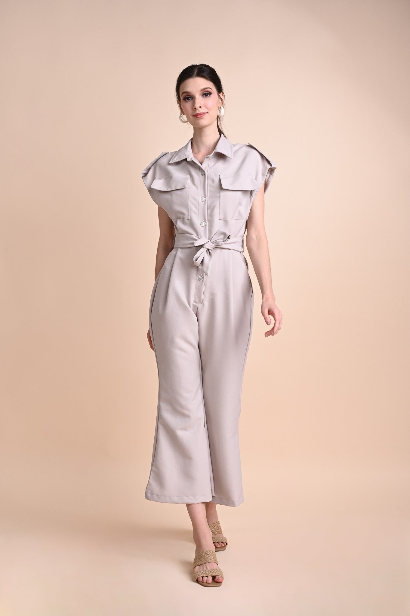 Neutral Jumpsuits: Genevieve