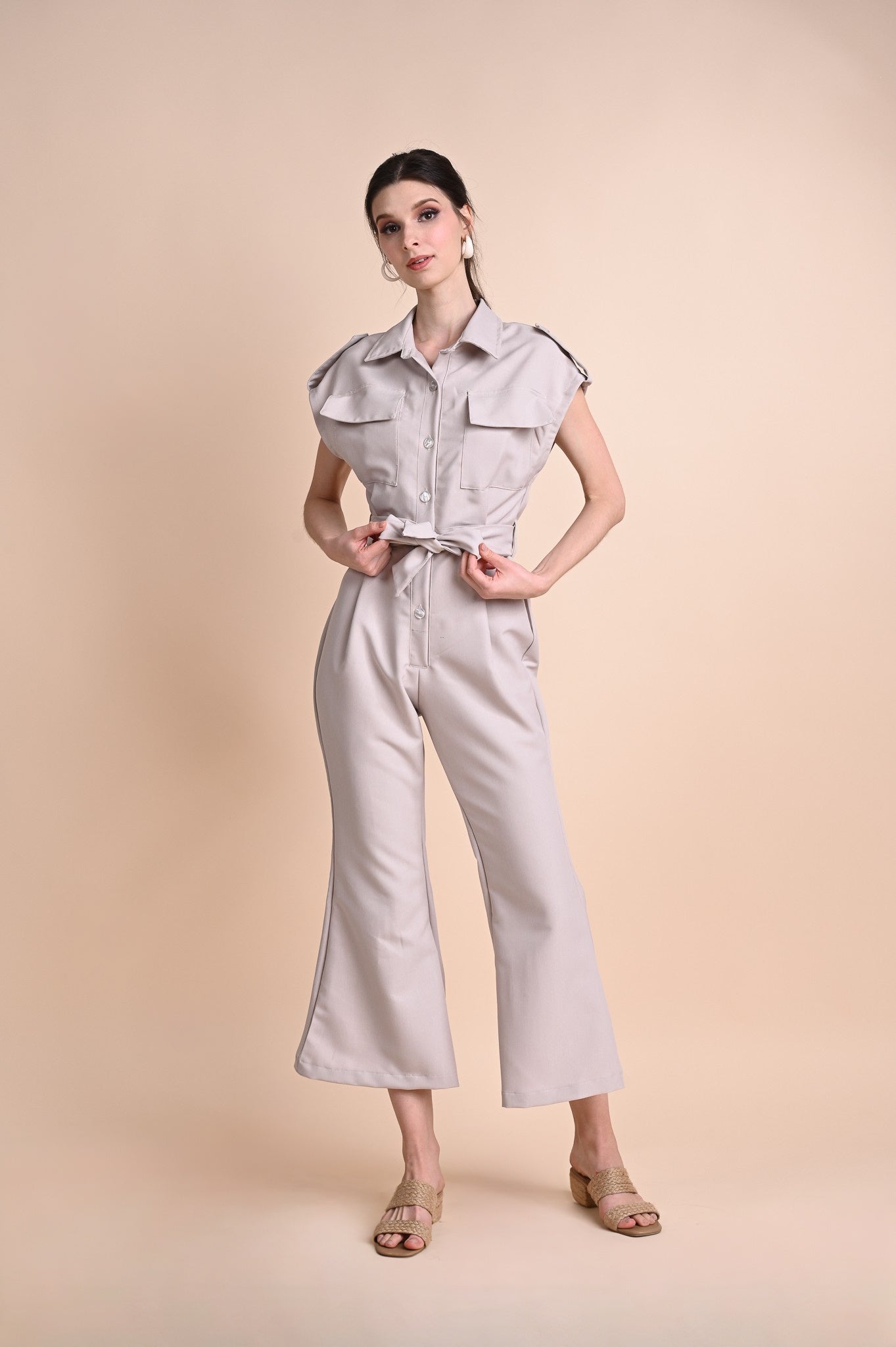 Neutral Jumpsuits: Genevieve