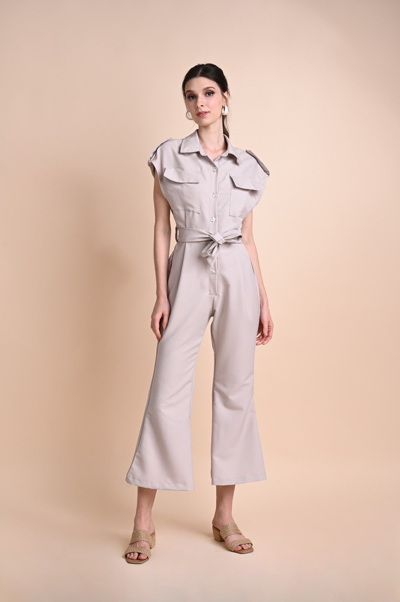 Neutral Jumpsuits: Genevieve