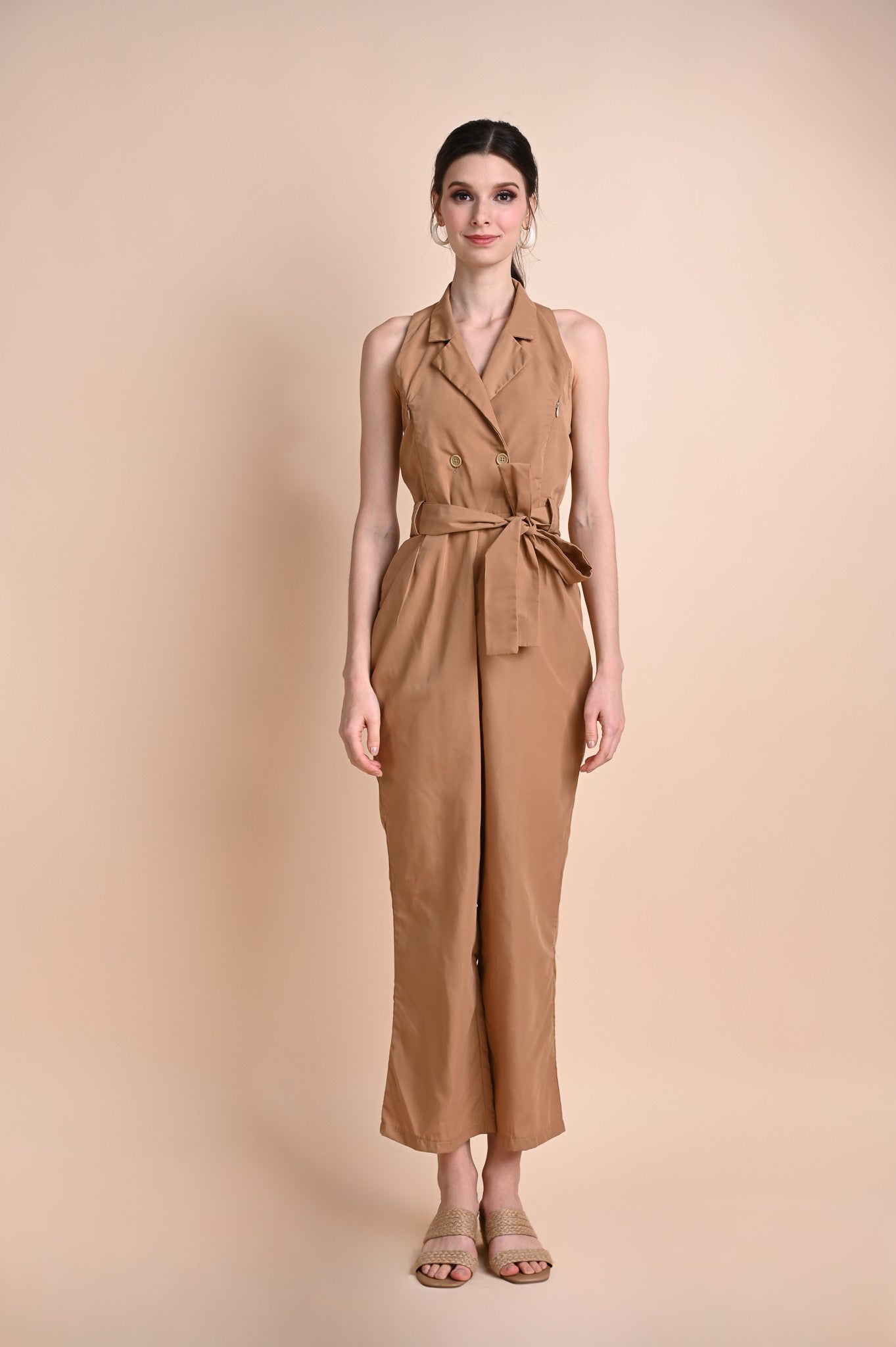 Khaki: Quetzalli Jumpsuit