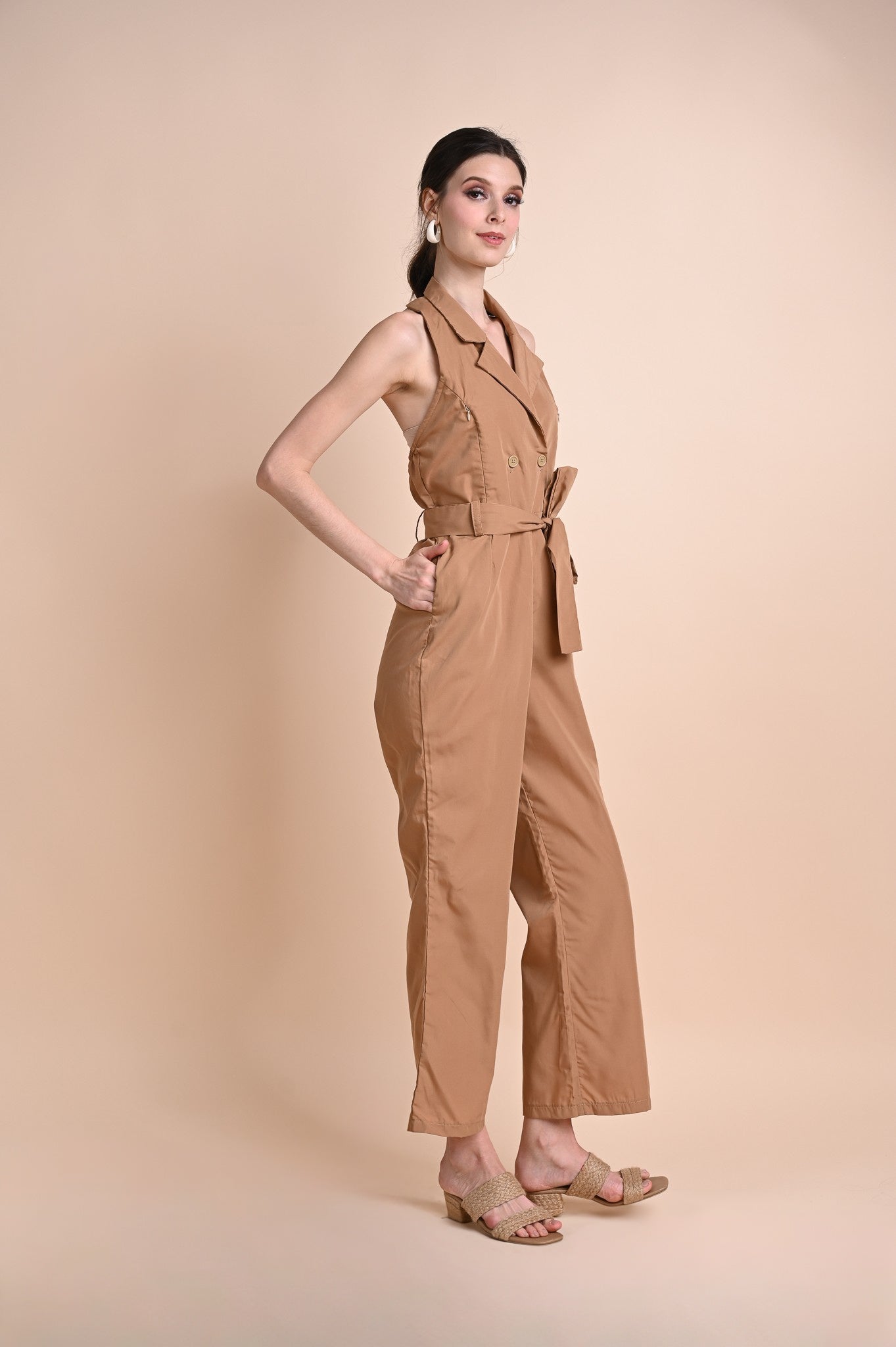 Khaki: Quetzalli Jumpsuit