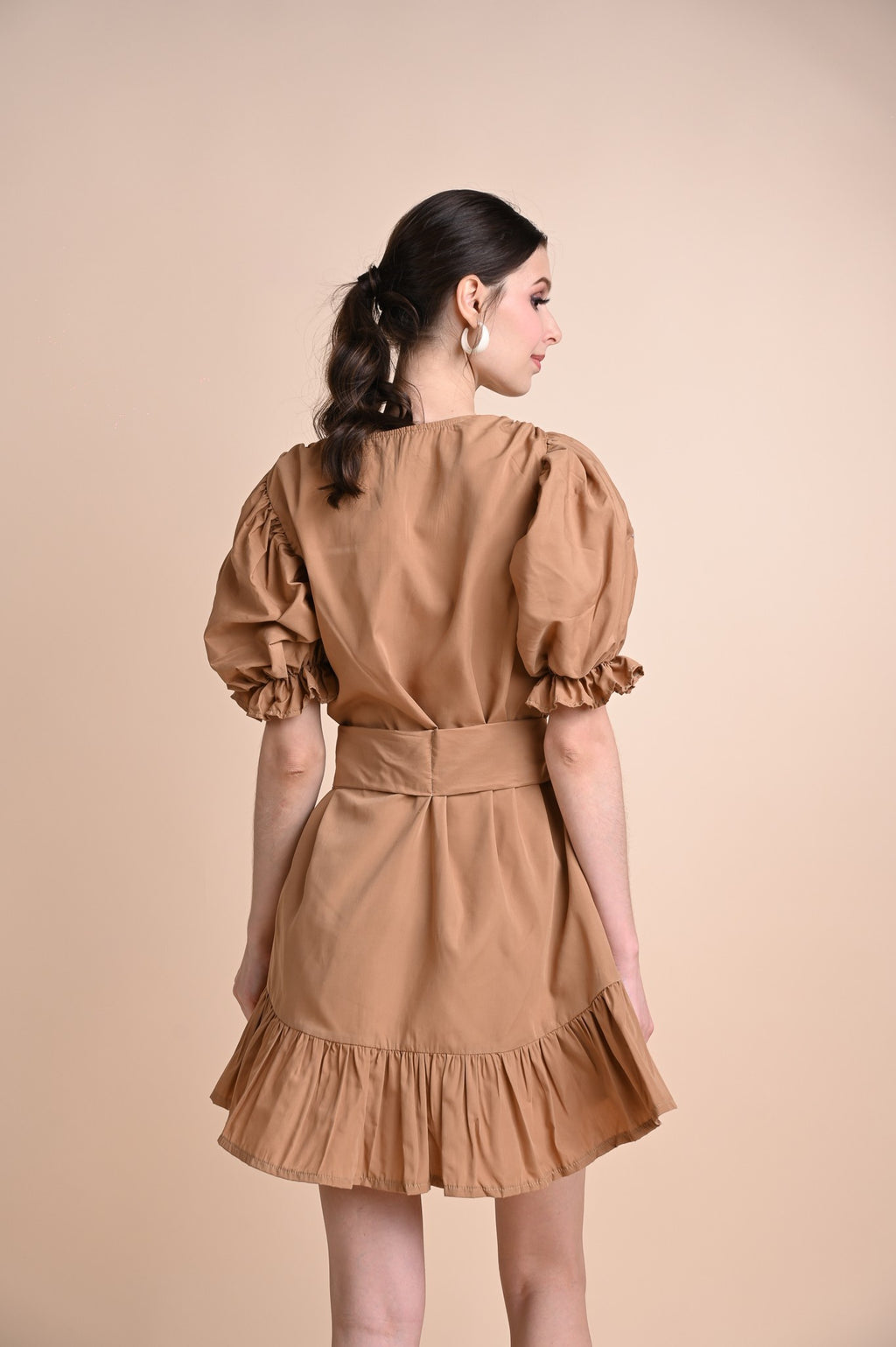 Khaki: Quilla Mini Dress