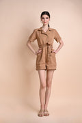 Khaki: Quirina Romper