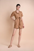 Khaki: Quirina Romper
