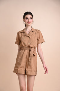 Khaki: Quirina Romper
