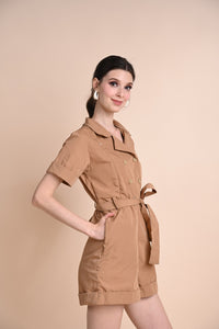 Khaki: Quirina Romper
