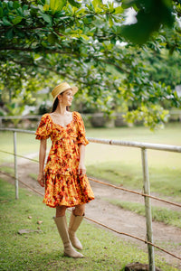 Jenny Premium Breastfeeding Dress: Catherine Wrap-around Floral Dress