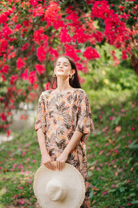 Jenny Premium Breastfeeding Dress: Cecilia Floor length Floral Dress