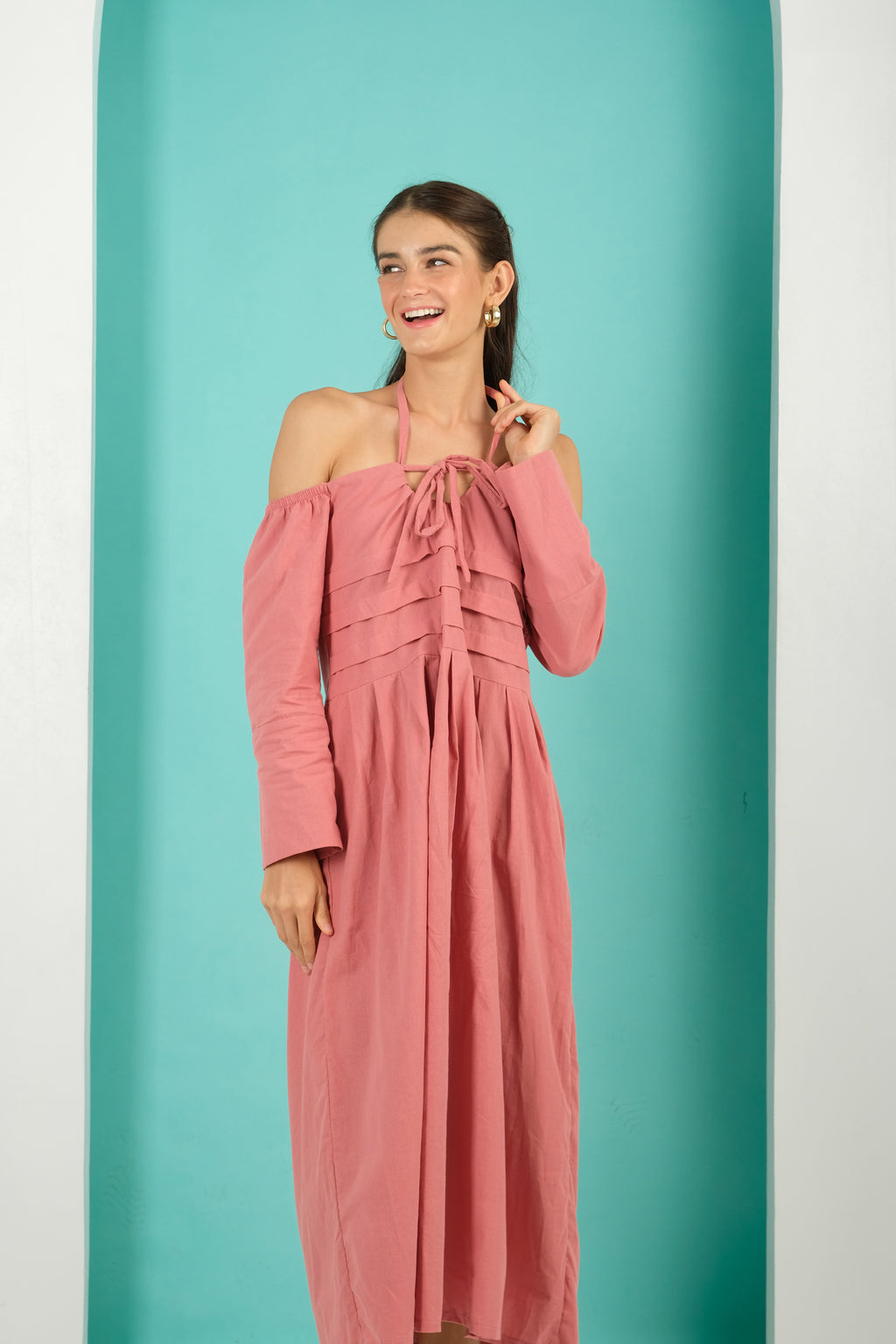 Jenny Premium Breastfeeding Dress: Bella Pleated Dress