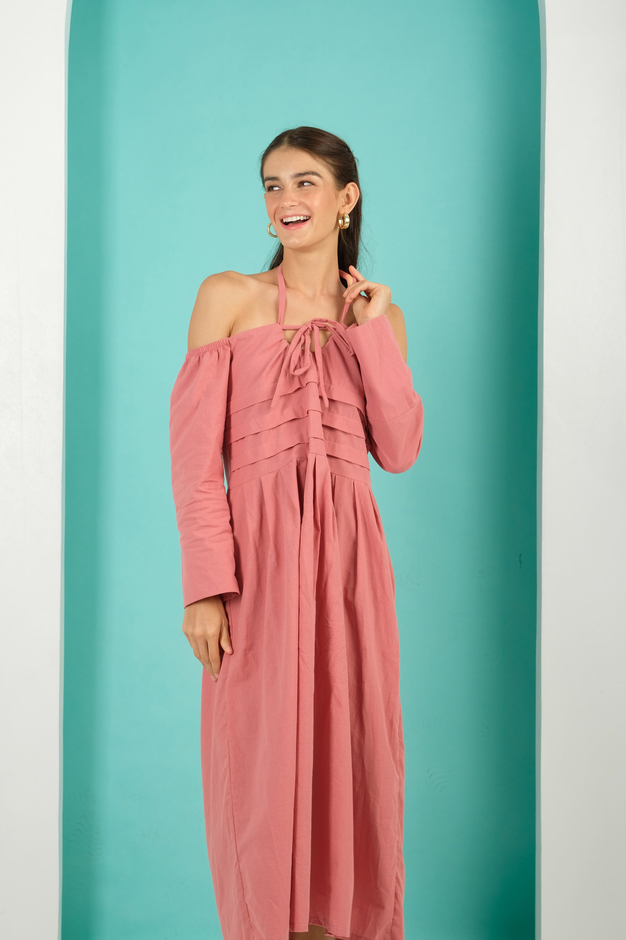 Jenny Premium Breastfeeding Dress: Bella Pleated Dress