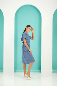 Jenny Premium Breastfeeding Dress: Briana Wrap Dress