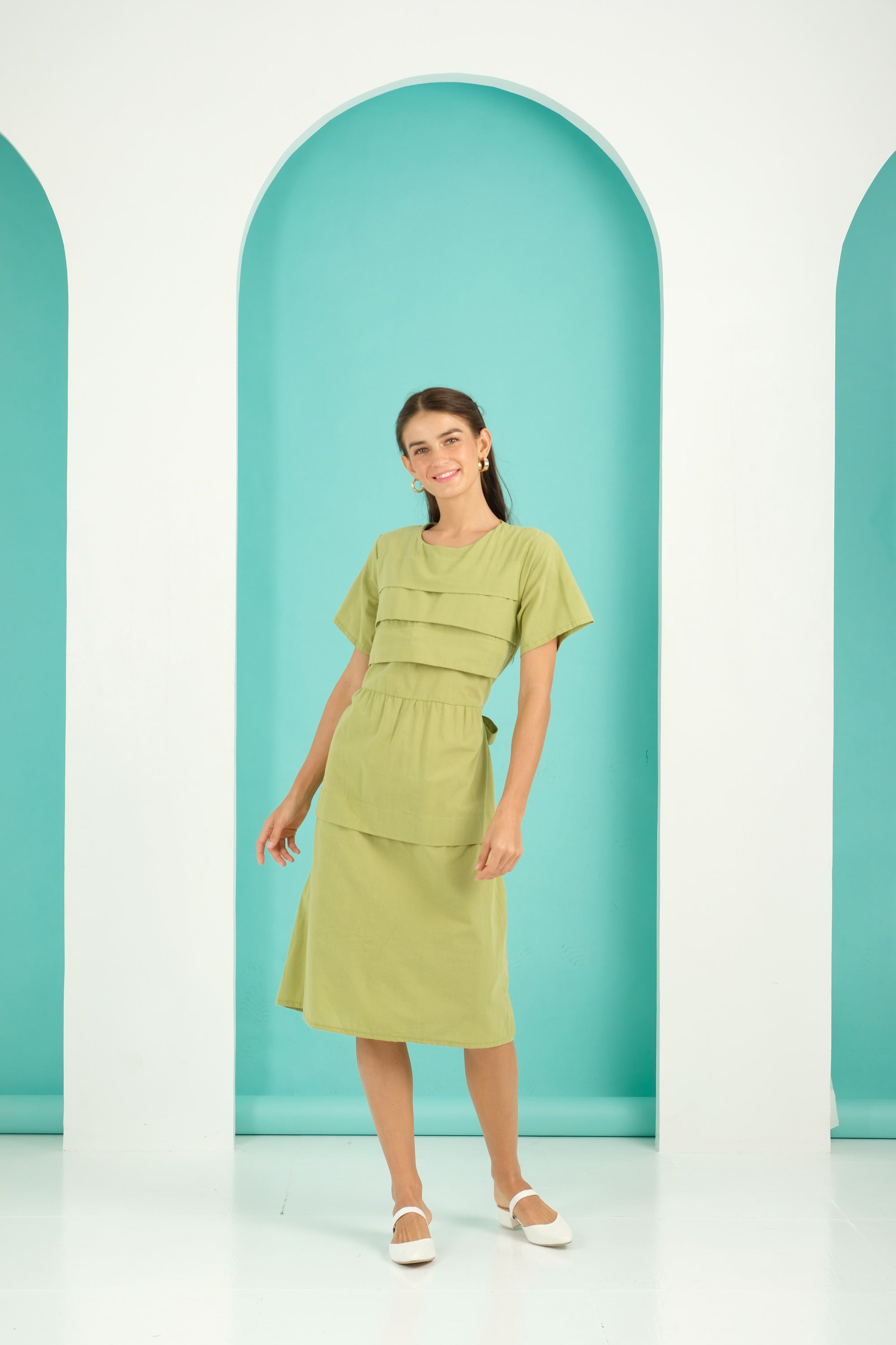Jenny Premium Breastfeeding Dress: Briana Wrap Dress