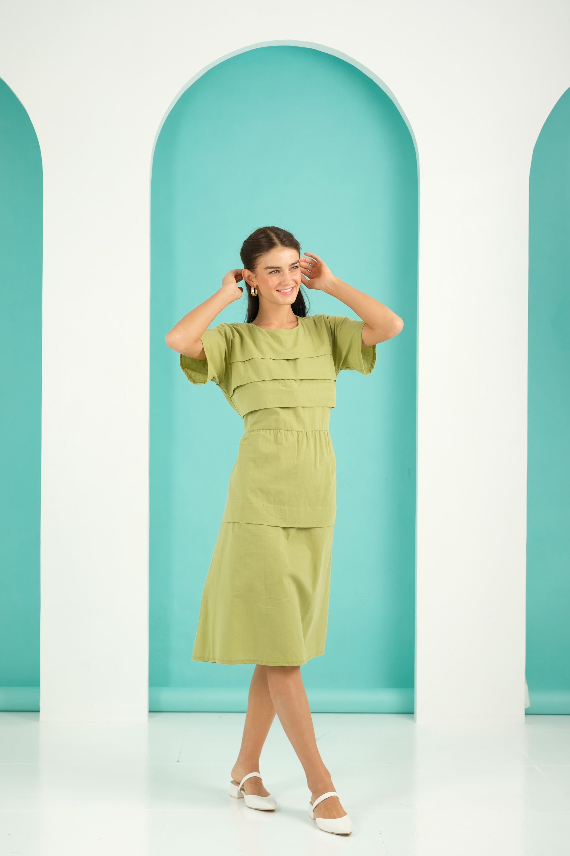 Jenny Premium Breastfeeding Dress: Briana Wrap Dress