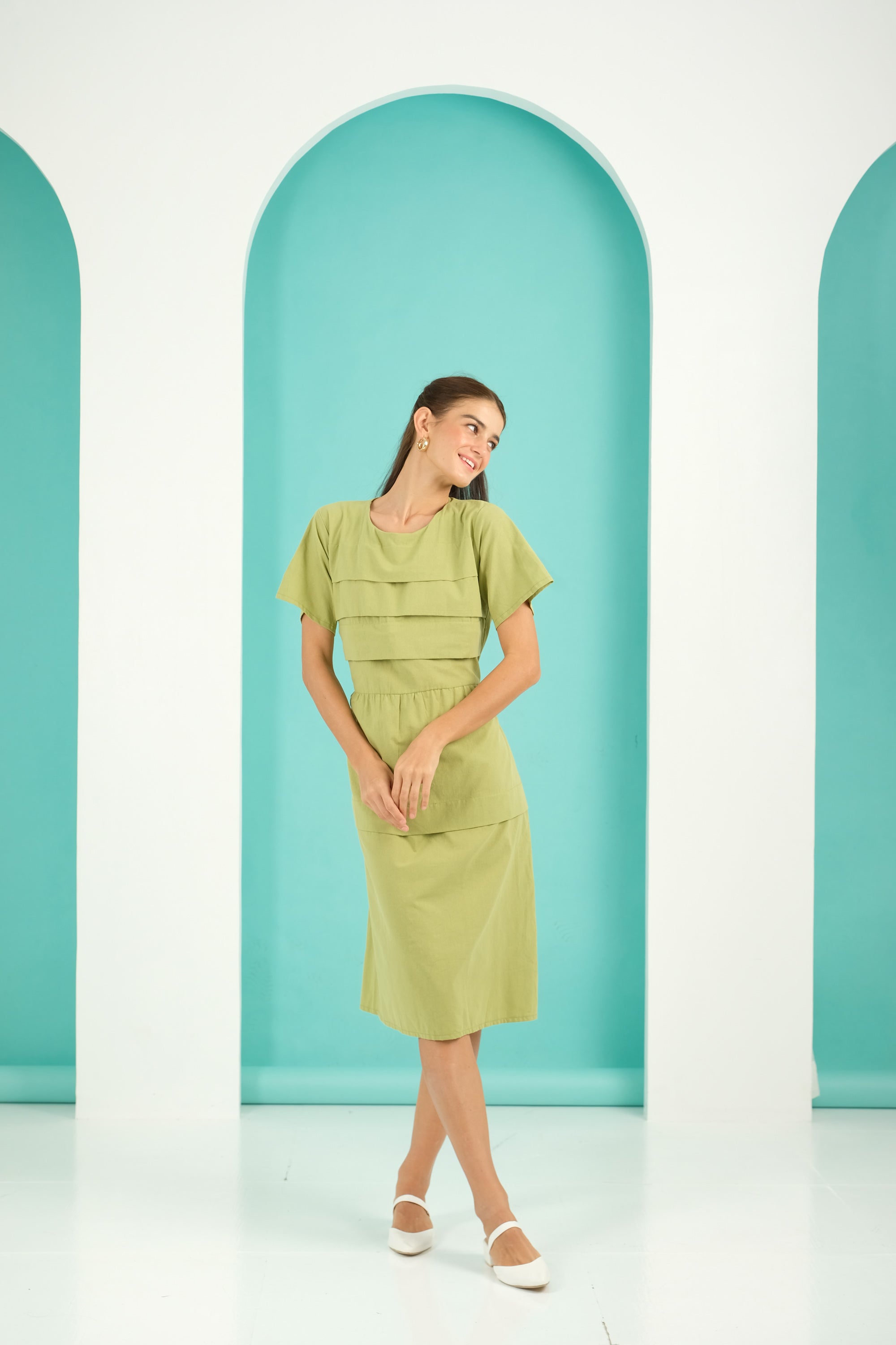 Jenny Premium Breastfeeding Dress: Briana Wrap Dress