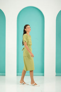 Jenny Premium Breastfeeding Dress: Briana Wrap Dress