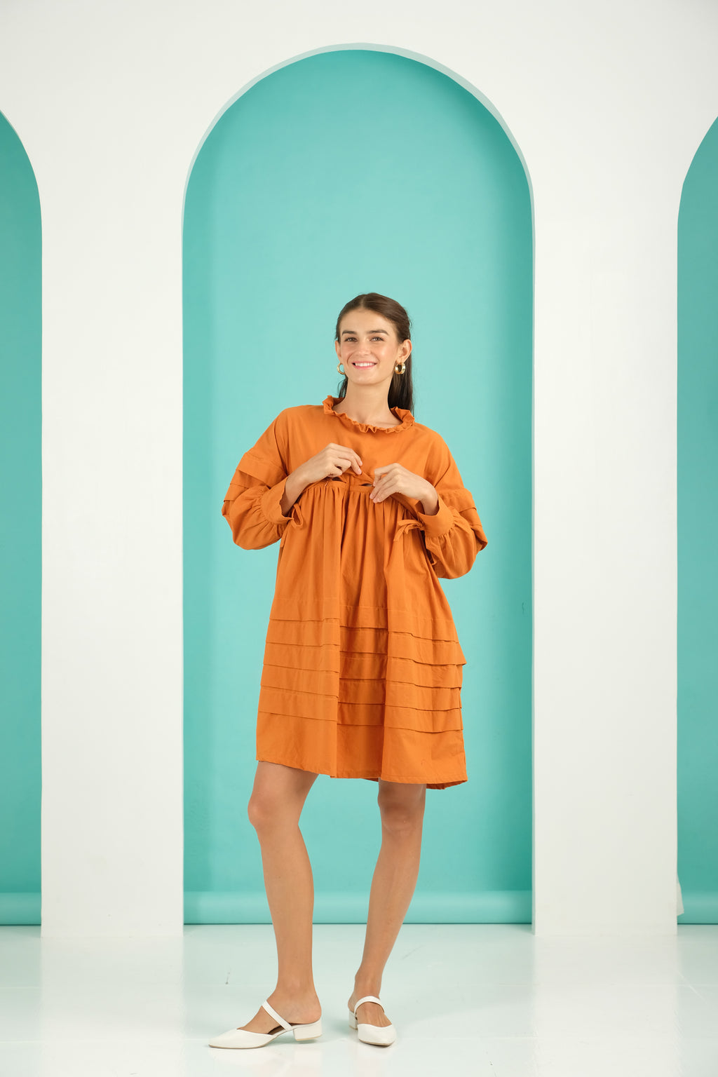 Jenny Premium Breastfeeding Dress: Blair Shift Dress