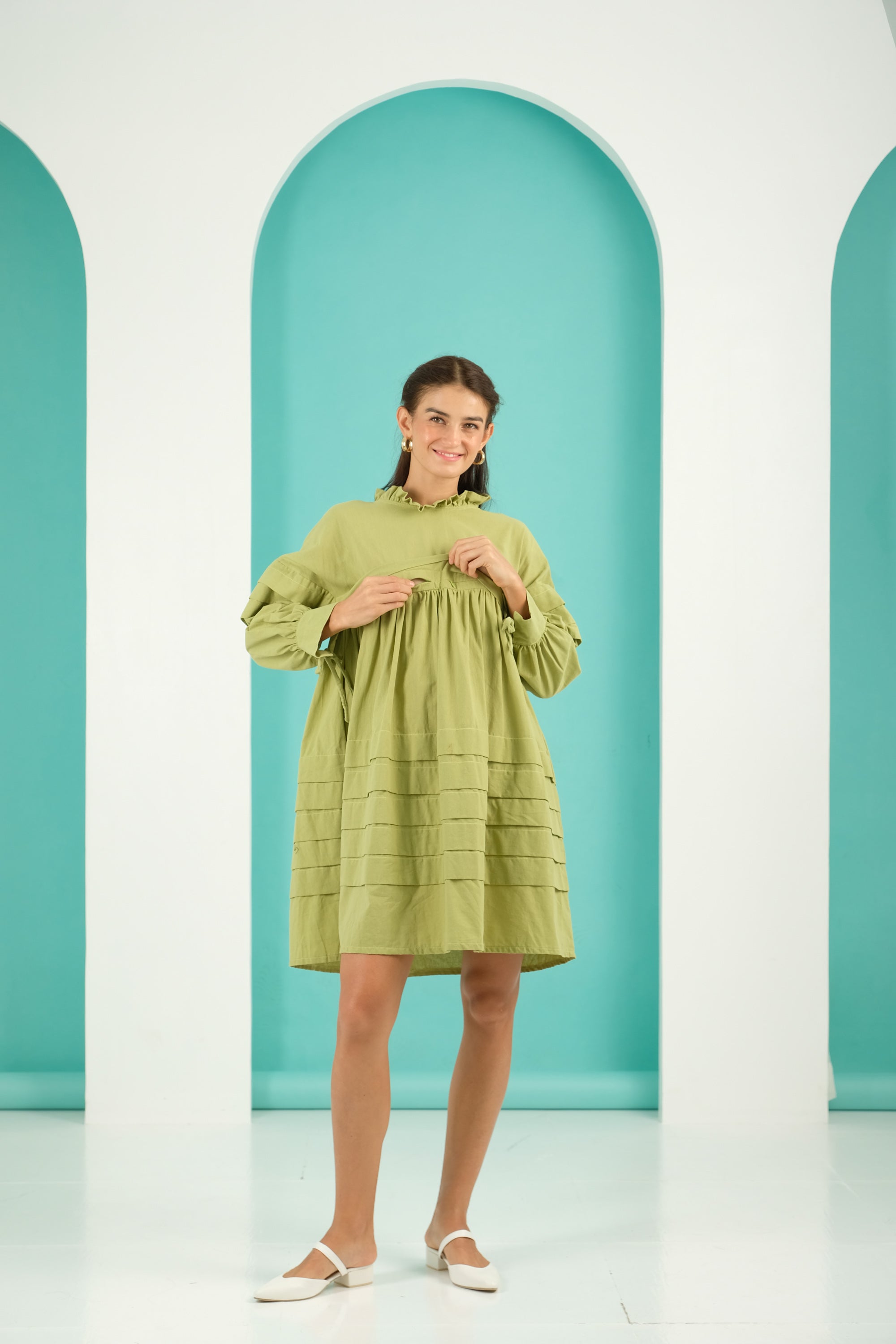 Jenny Premium Breastfeeding Dress: Blair Shift Dress